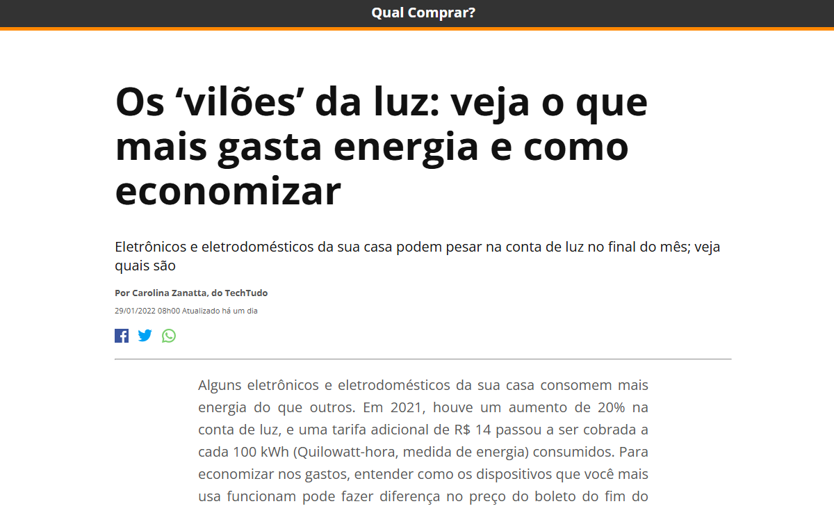 print da página de conteúdo